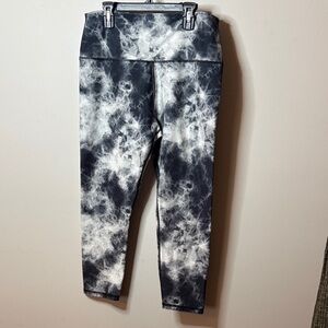 Kids Tie-Dye Black & White Leggings